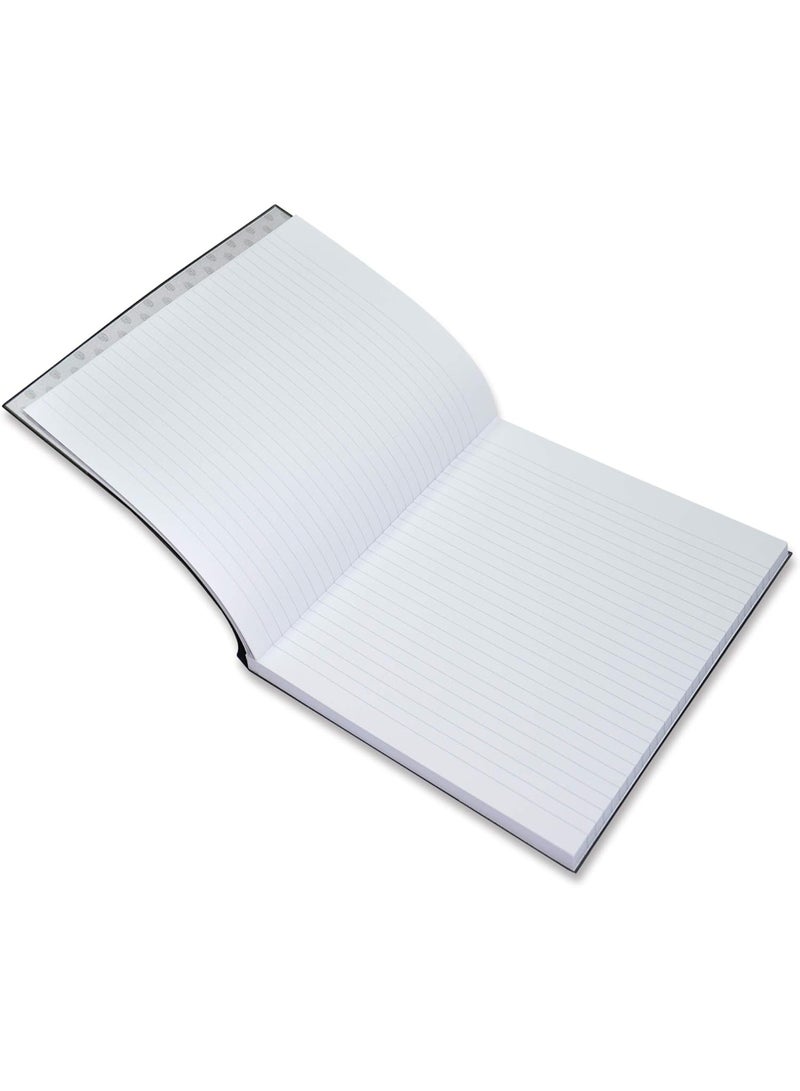 FIS PVC Cover Notebook Size:10X8 Inches, 2-Quires Color Black Pack of 5 Pieces - FSNB10X82QPVCBK - Image 1